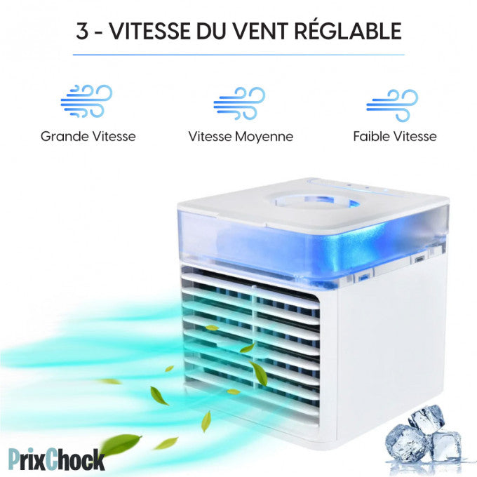 Mini Climatiseur Usb Portable Avec Ventilateur Pour Maison, Bureau Et Voiture.