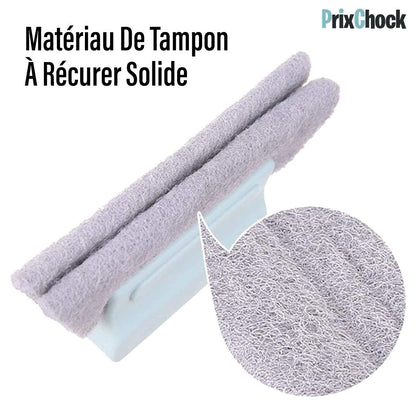 Mini Brosse De Nettoyage Polyvalente Pour Lacunes Des Fenêtres, Glissières Et Tous Coins Profond.