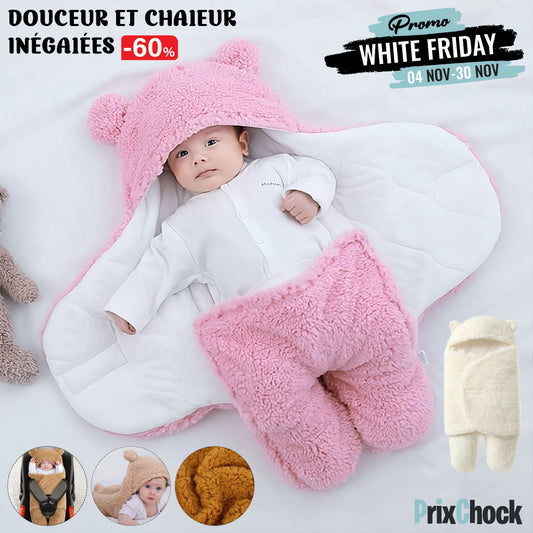 Couverture D'emmaillotage Bébé - Enveloppe Douillette En Coton Pour Nouveau-nés