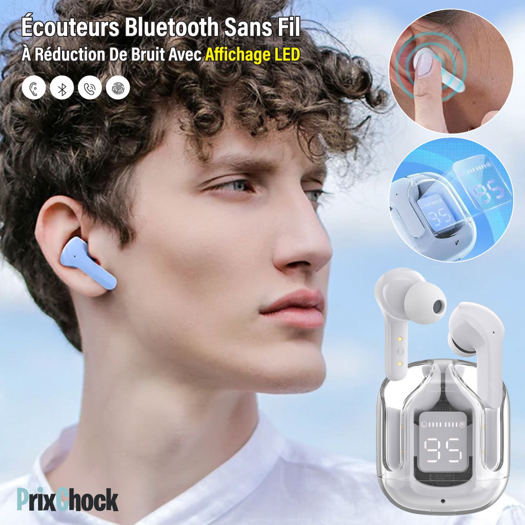 Écouteurs Bluetooth Sans Fil Avec Suppression Du Bruit Et Microphone Intégré