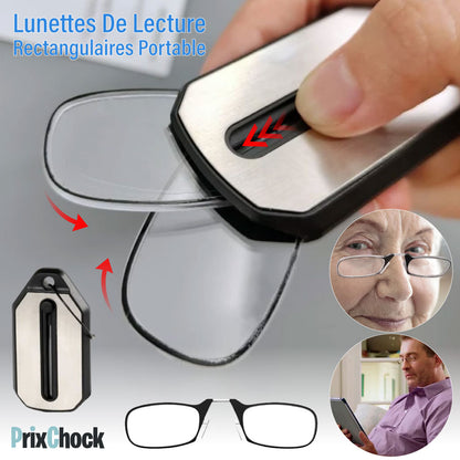 Lunettes De Lecture Rectangulaires Portable.