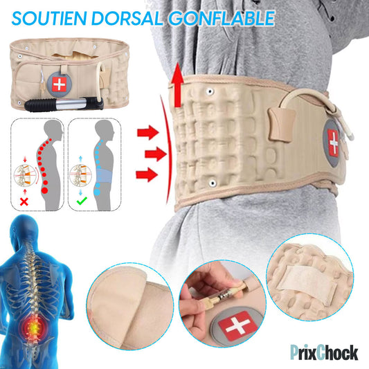 Ceinture Gonflable De Traction Respirant Et De Compression Réglable Pour Les Douleurs Lombaires