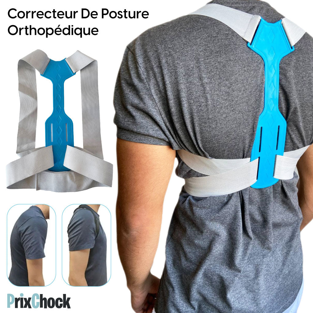 Correcteur De Posture Et Support D'épaule Dorsale, Protection Dorsale Avec Sangle.