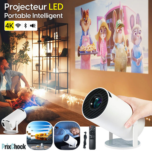 Projecteur Intelligent Avec Luminosité 4k, Double Wi-fi Hd Home Cinéma