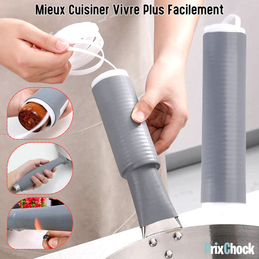 Manchon D'isolation Thermique Anti-brûlure En Silicone Pour Poignée De Casserole