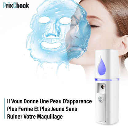 Vaporisateur Facial Portatif Pour Soin De Visage, Hydratant Et Nettoyant Des Pores.