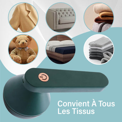 Rasoir À Peluche Usb Rechargeable Sans Fil Pour Tout Types De Tissus De Vêtements.