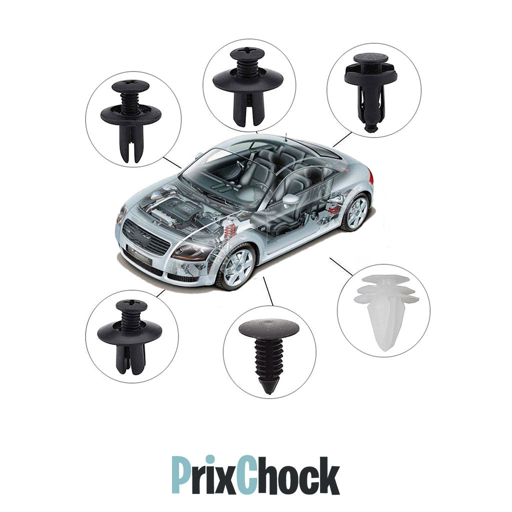 Kit De Fixation Pour Panneau De Garniture,pare-choc Et Carrosserie De Voiture. (415 PCS)