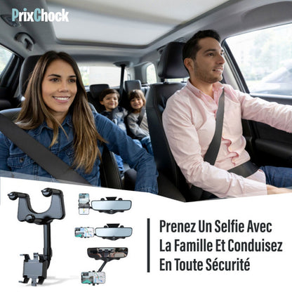 Support De Téléphone Multifonction Rotatif À 360° Pour Rétroviseur De Voiture. Offre spécial .