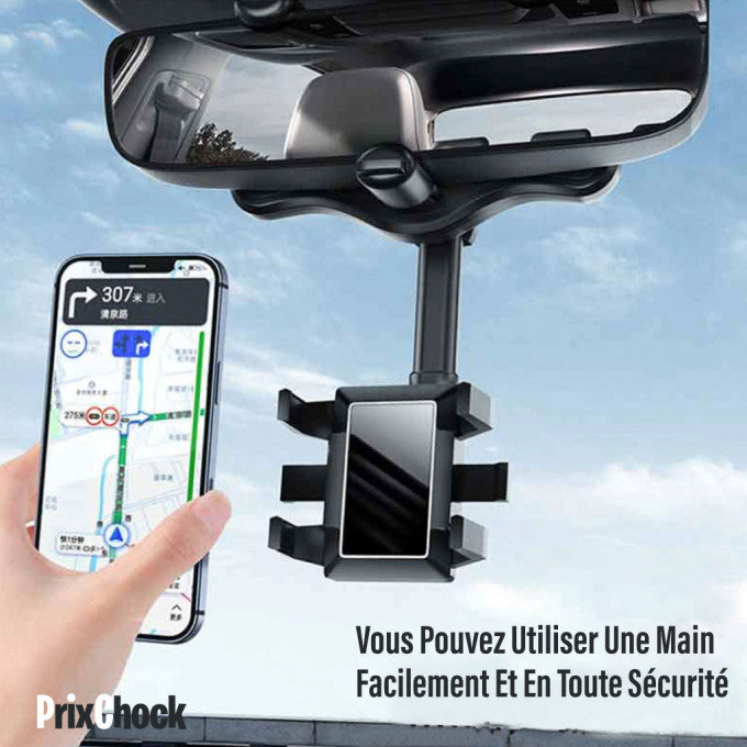 Support De Téléphone Multifonction Rotatif À 360° Pour Rétroviseur De Voiture. Offre spécial .