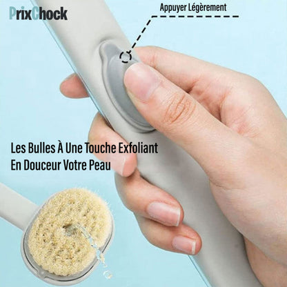 Brosse De Bain Avec Distributeur De Savon Pour Massage, Gommage Et Épuration De Peau