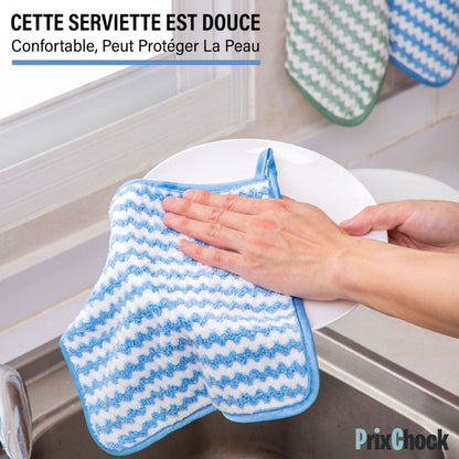 Serviette De Nettoyage En Microfibre, Multifonction Absorbants, Efficaces, Et Épaisses.