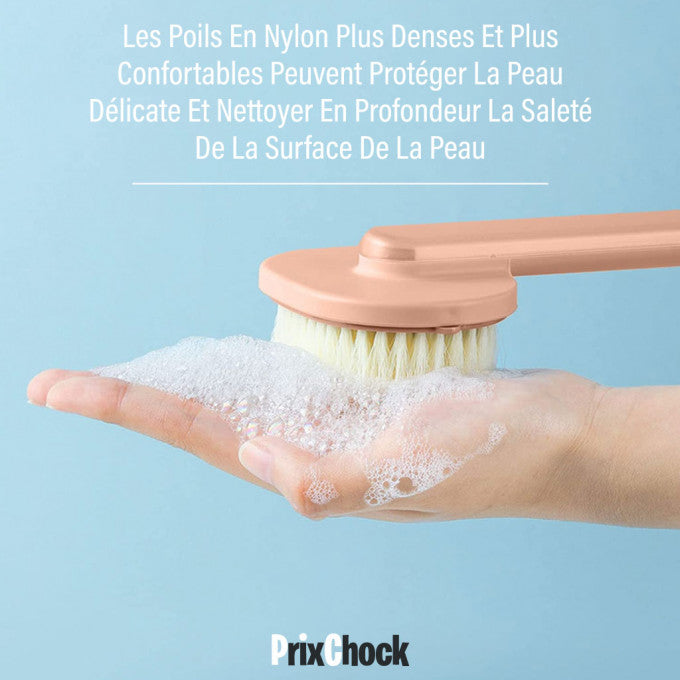 Brosse De Bain Avec Distributeur De Savon Pour Massage, Gommage Et Épuration De Peau