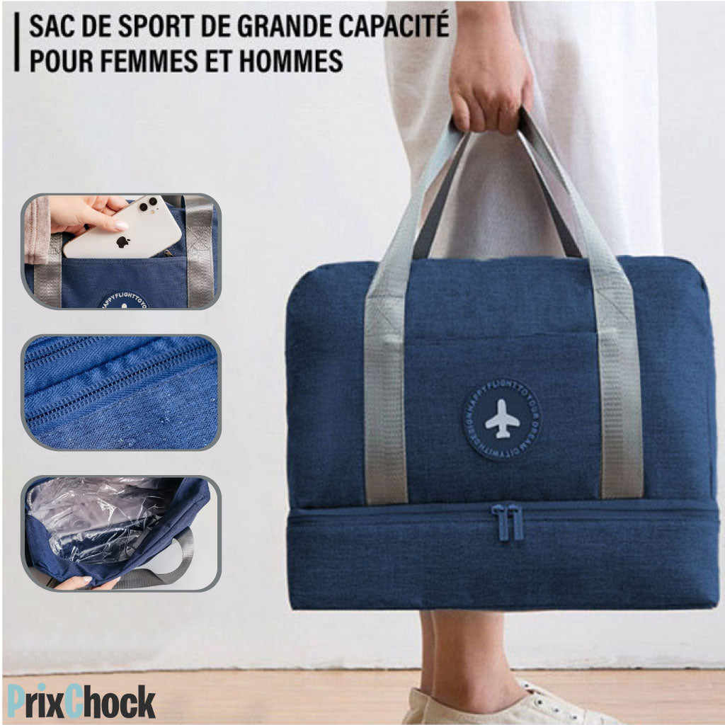 Sac À Main Multifonction Imperméable Avec Compartiment À Chaussures Pour Voyage , Sport  Et Pique-nique.