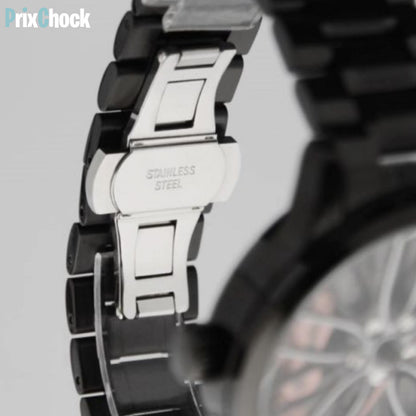 Montre Luxueuse En Forme De Roue Étanche En Acier Inoxydable Pour Hommes 