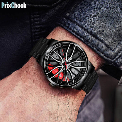 Montre Luxueuse En Forme De Roue Étanche En Acier Inoxydable Pour Hommes 